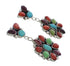 Multicolor Southwestern Sterling Silver Earrings EX32540